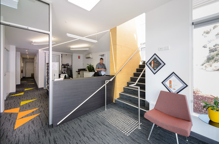 Bennett's office fit out - reception cover