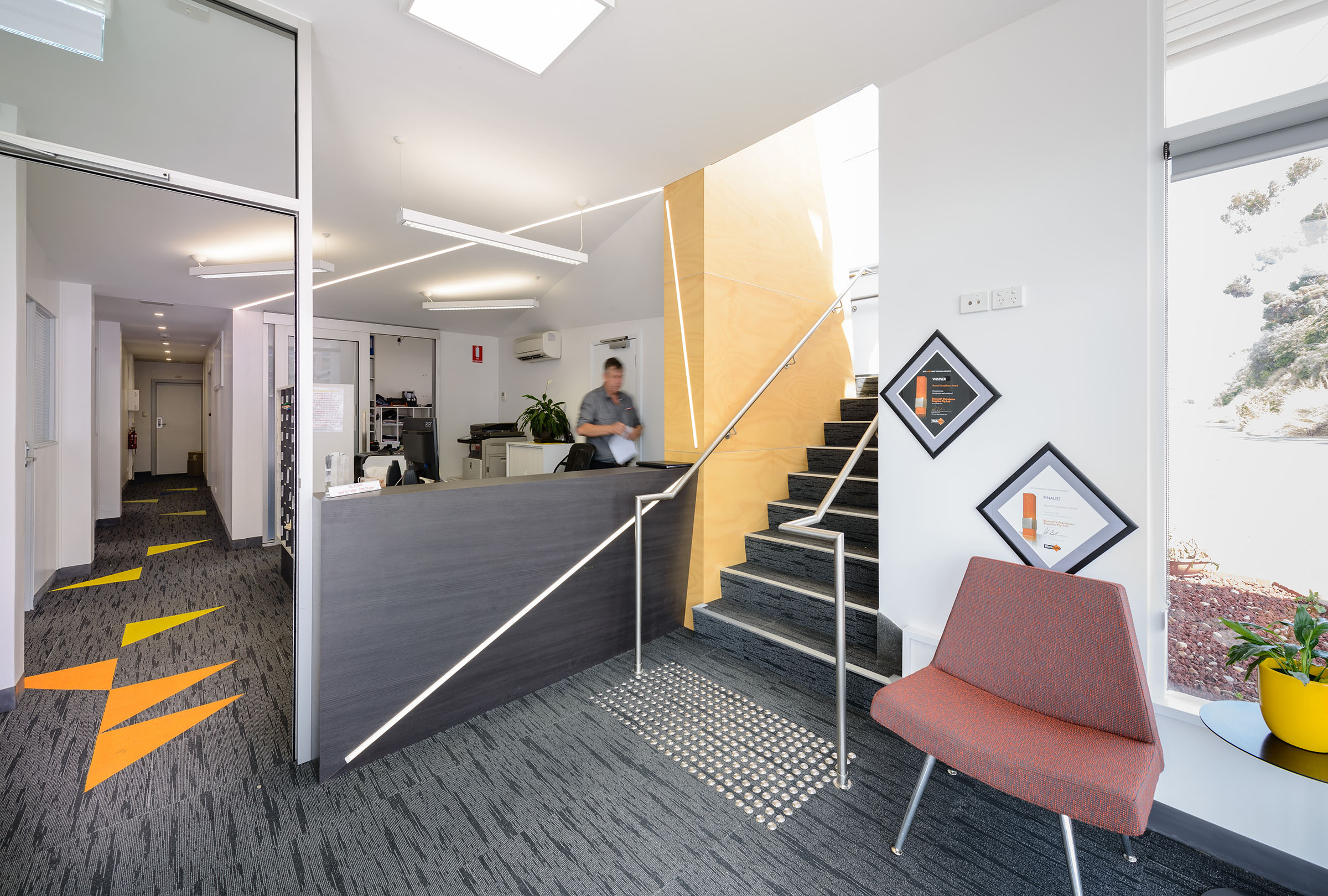 Bennett's office fit out - reception