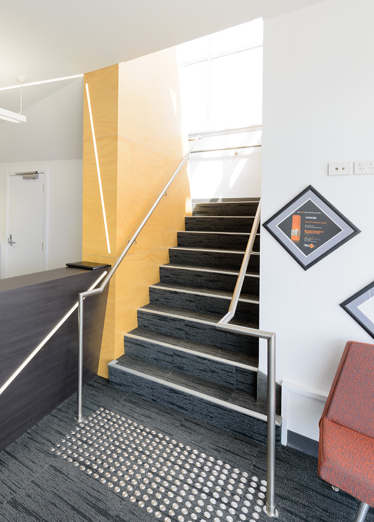 Bennett's office fit out - stairs