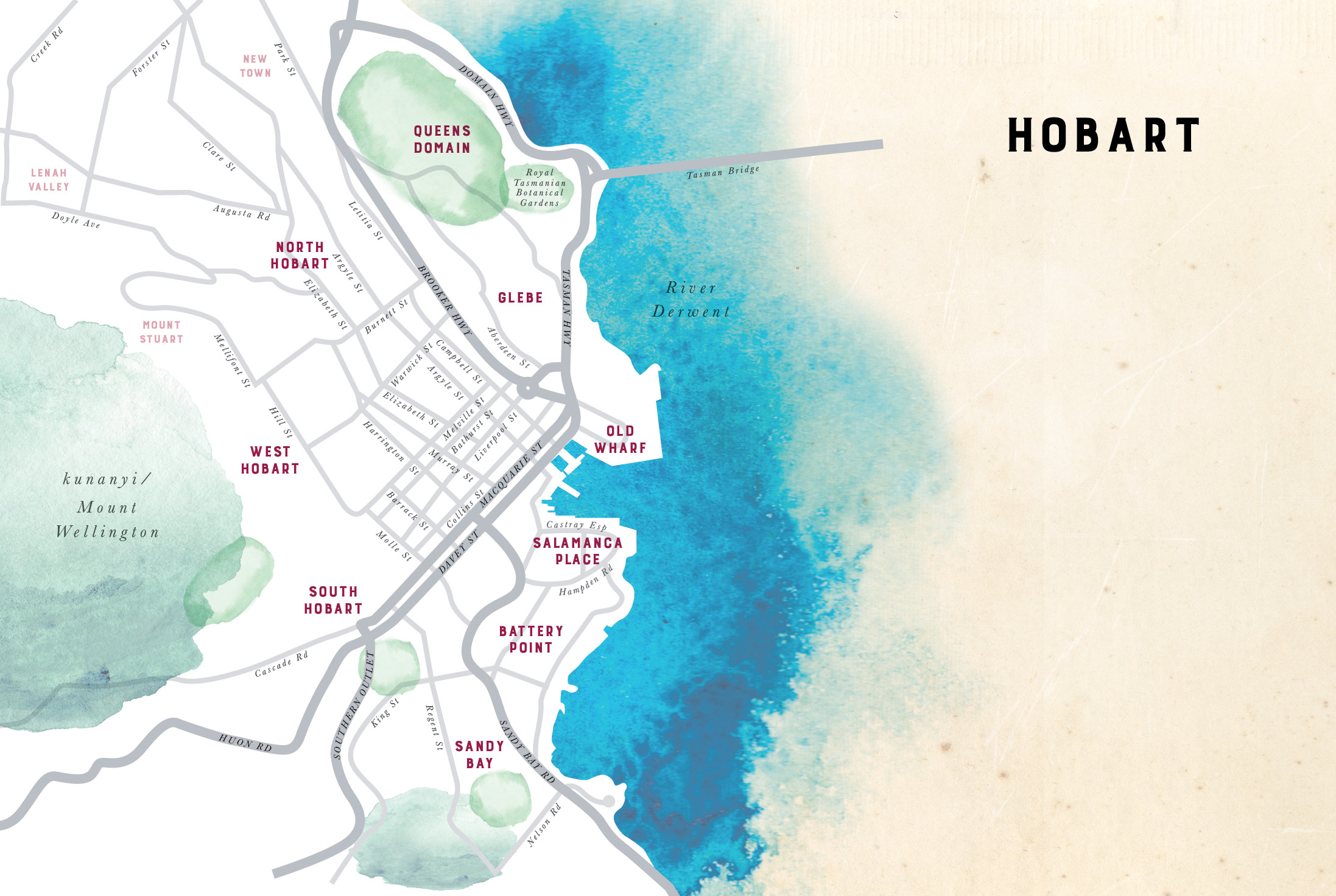 Discovering Hobart Graphic design, logos, business cards, stationery